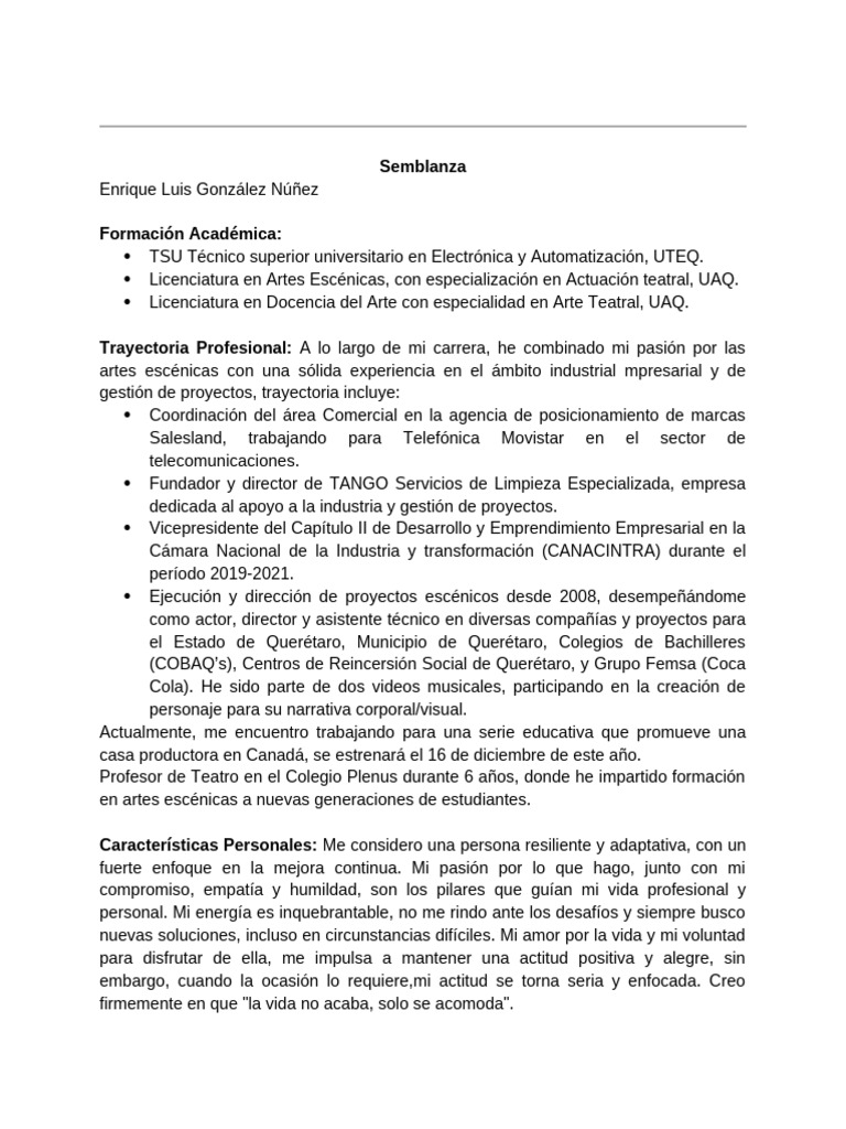 Semblanza | PDF