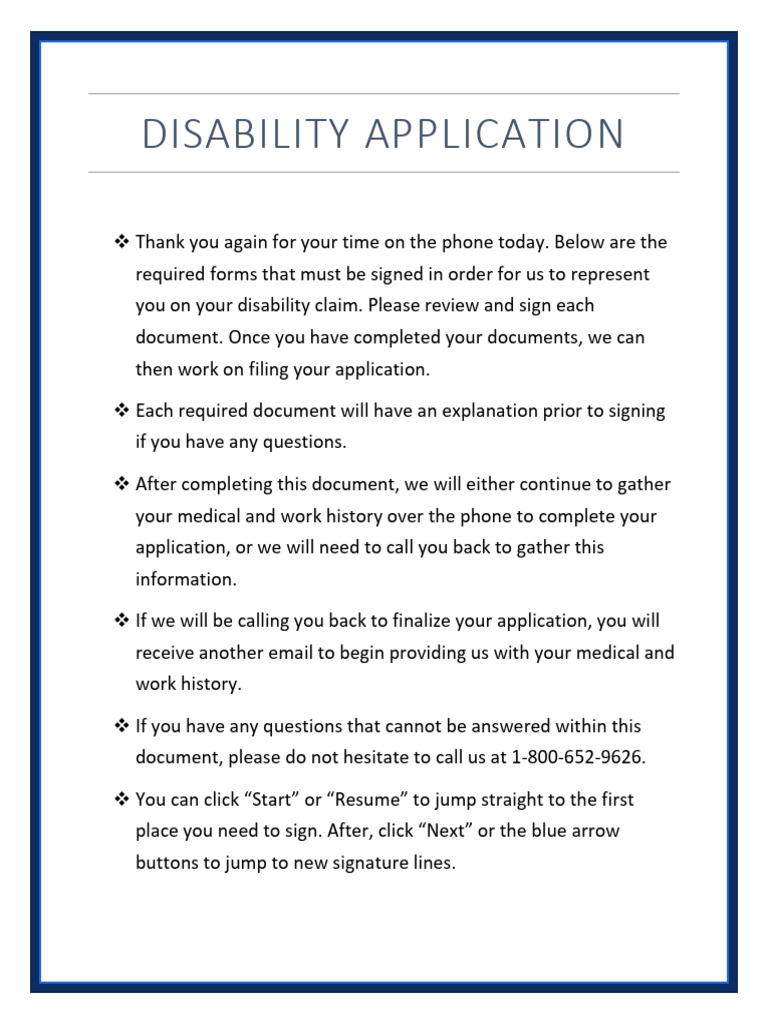 Disability Application and Power of Attorney | PDF | Health Care ...
