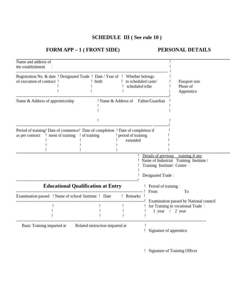 App 1 | PDF | Apprenticeship | Vocational Education