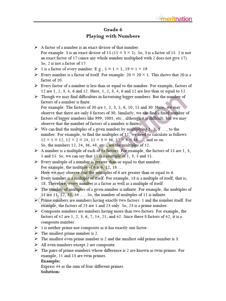 Maths 6 3 | PDF | Prime Number | Mathematical Objects