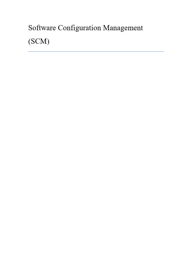 Essential Guide to Software Configuration Management | PDF | Version ...