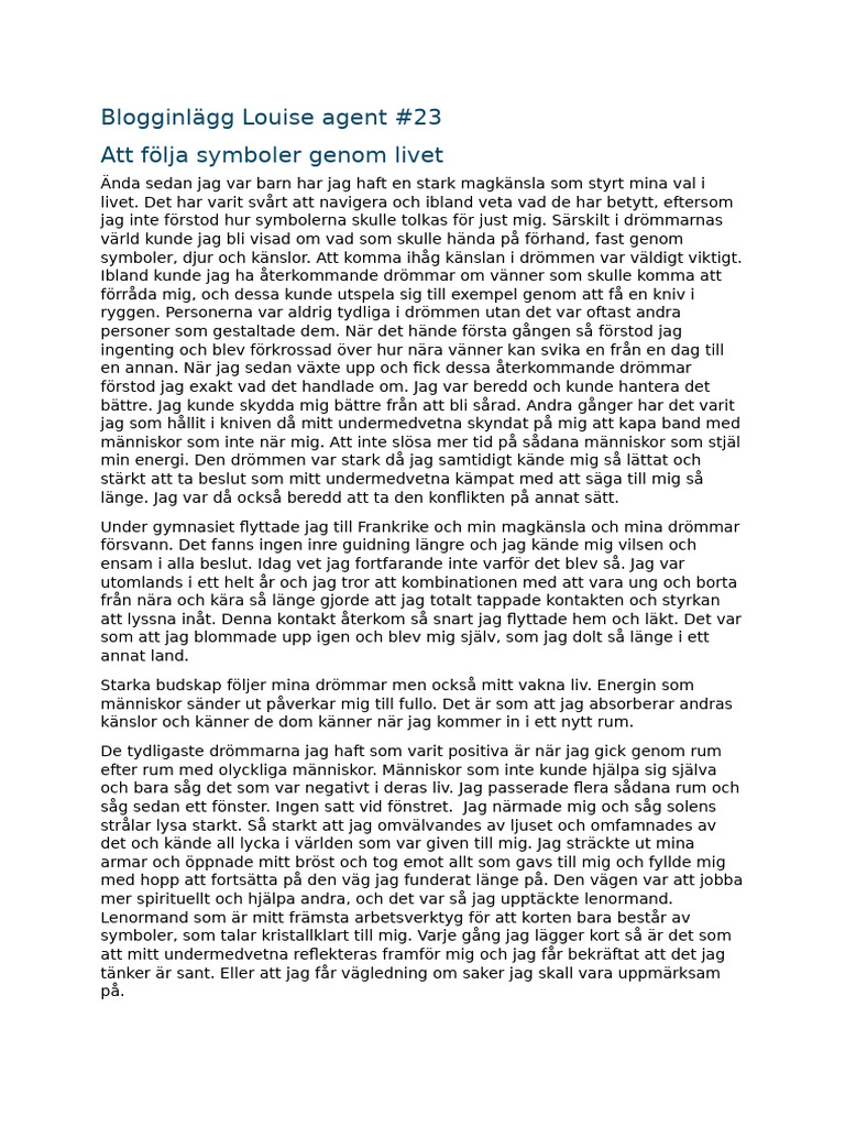 Följa Symboler Genom Livet | PDF