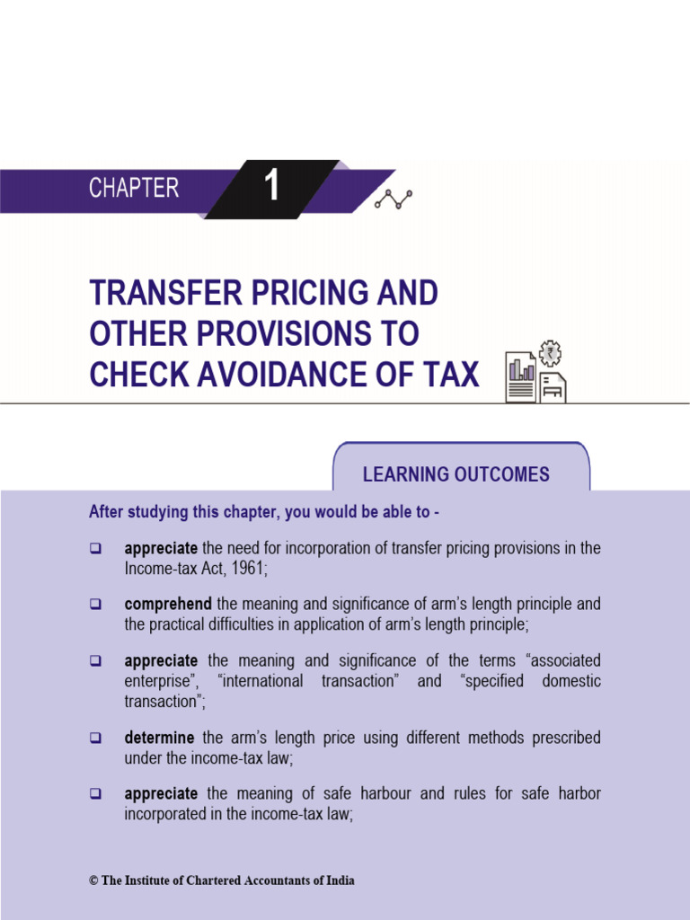 Transfer Pricing and Tax Avoidance Measures | PDF | Taxes | Income Tax