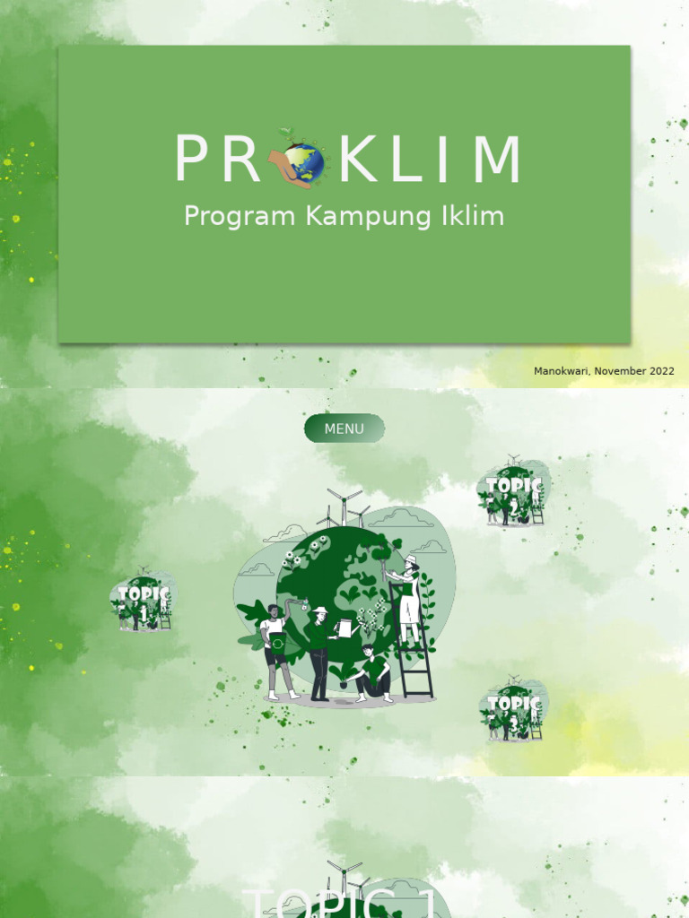 Slide Materi Kampanye ProKlim | PDF