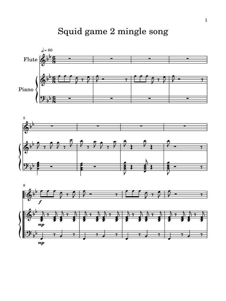 Squid Game 2 Mingle Song | PDF