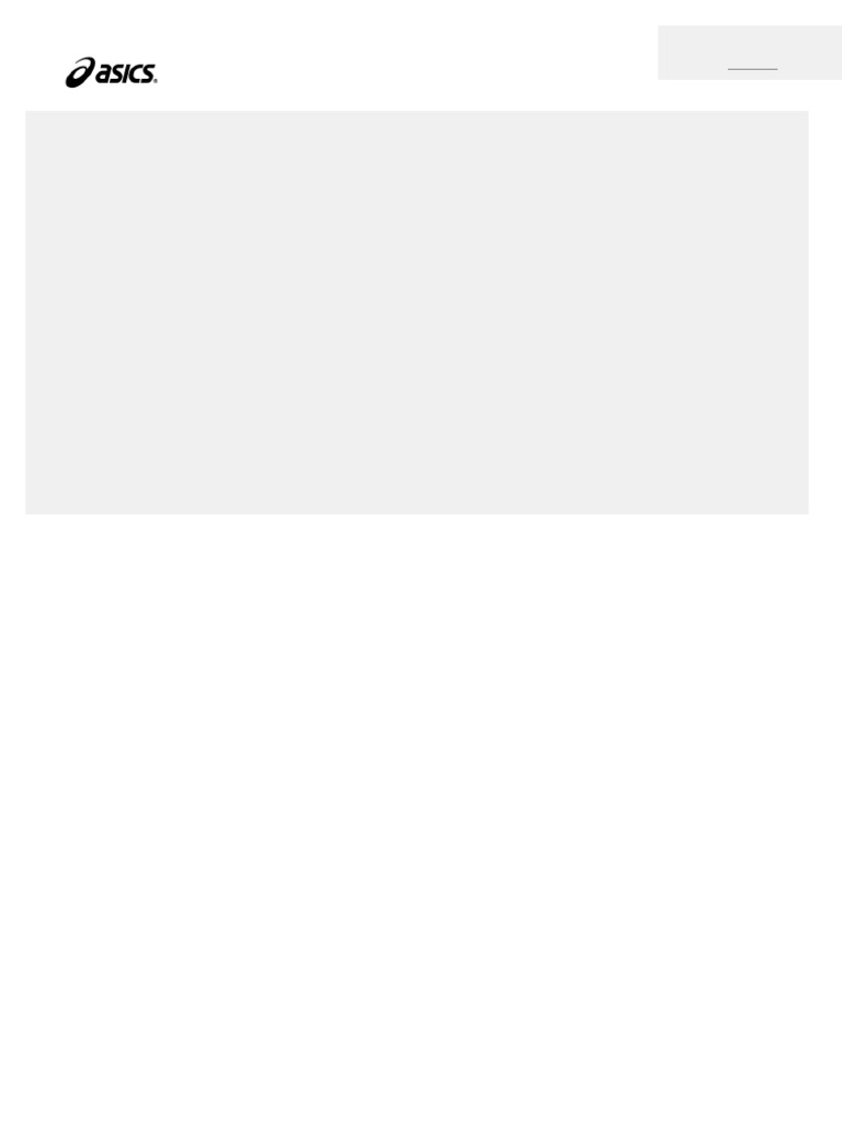 Asics Label 280262703987-1 | PDF