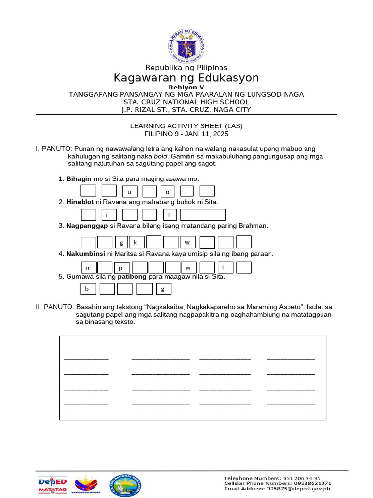 Las Filipino 9 Jan. 11 2025 | PDF