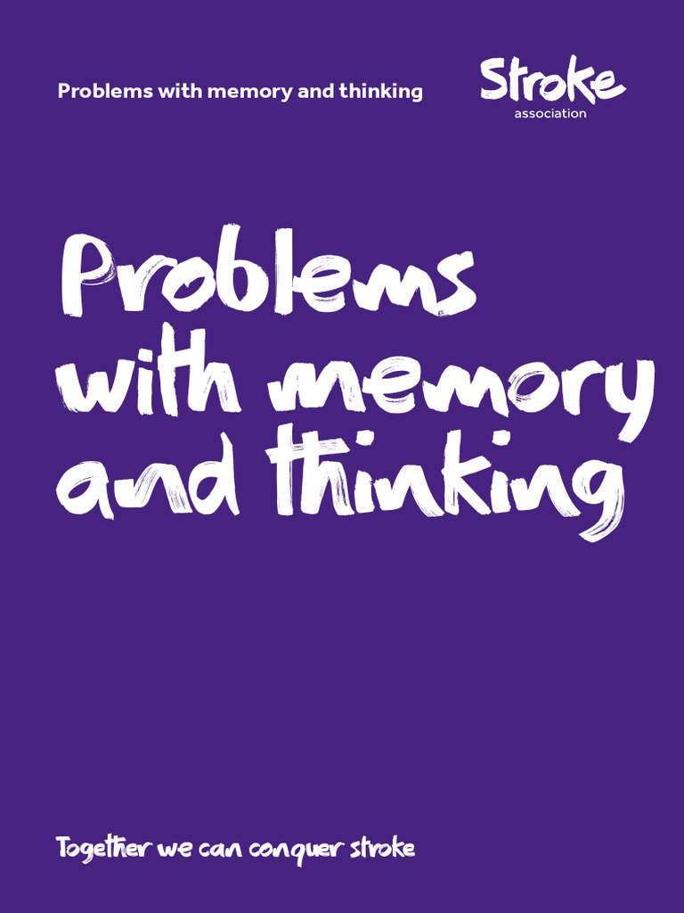 Stroke-Related Memory and Thinking Issues | PDF | Memory | Dementia
