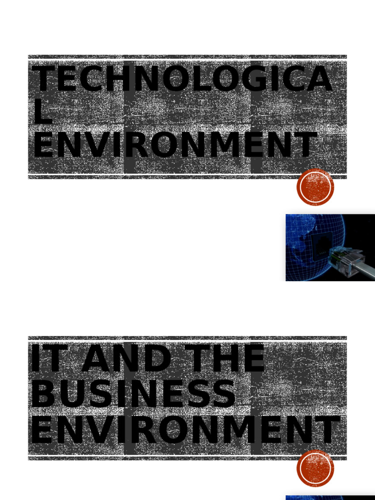 BBA140 - Lecture 6 - Technological Environment | PDF | Information ...