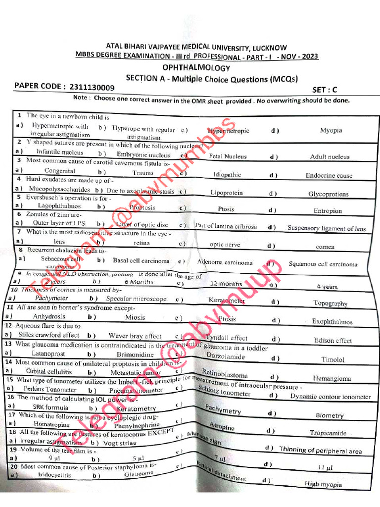 3rd Proff 2020 Batch | PDF