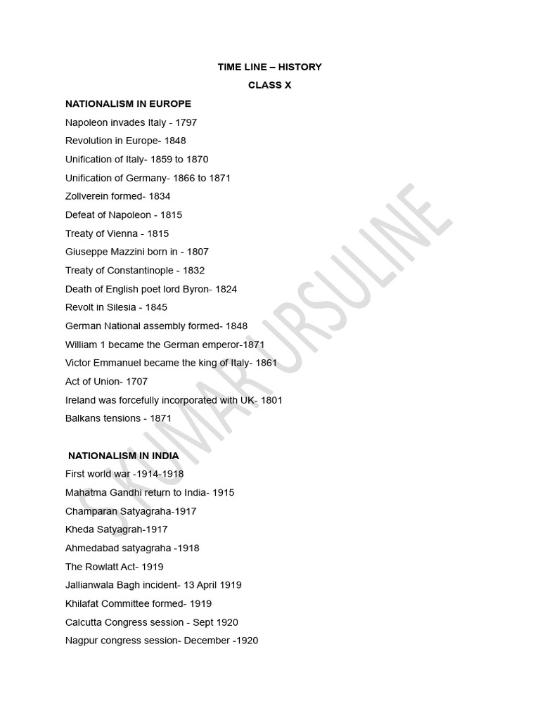 Time Line History | PDF