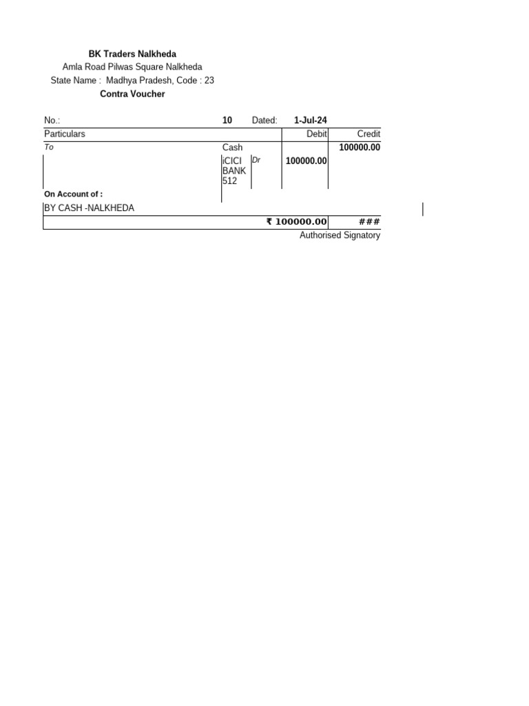Contra_10 | PDF | Banks | Debits And Credits