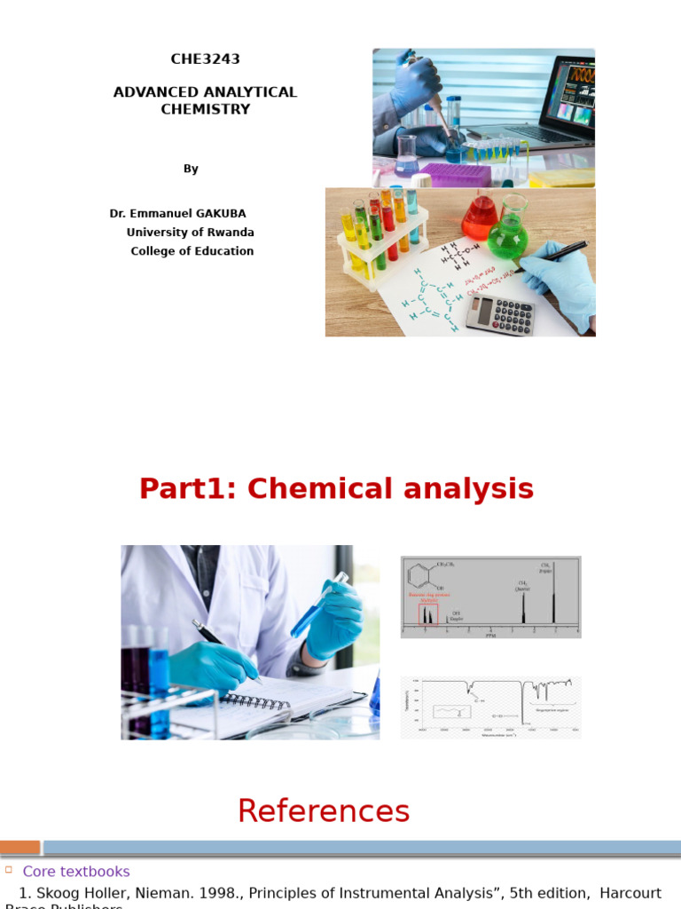 Advanced Chemical Analysis Techniques | PDF | Thin Layer Chromatography ...