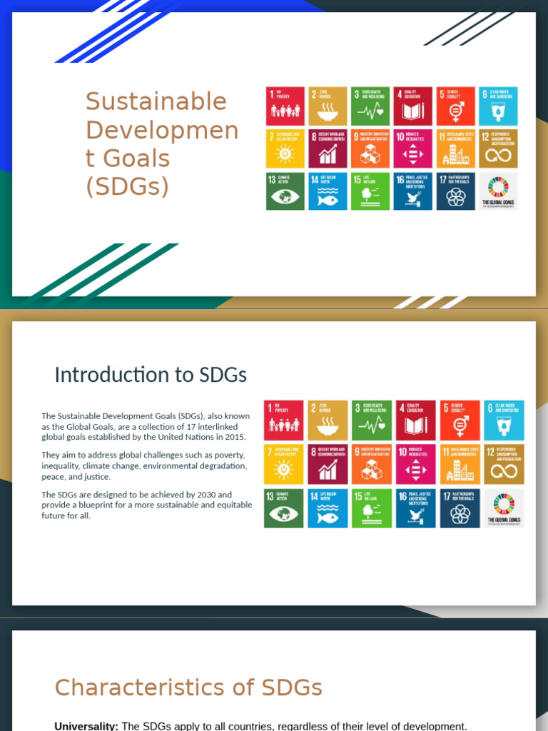 Sustainable Development Goals (SDGS) | PDF | Sustainability | Unemployment