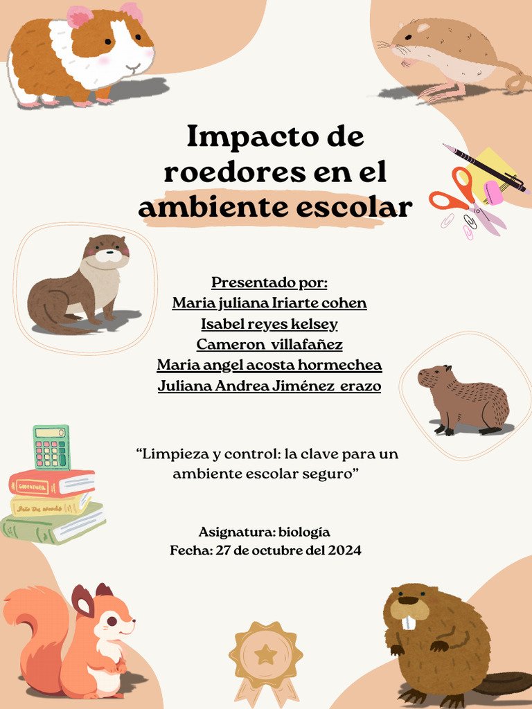 Control de roedores en escuelas seguras | PDF | Residuos | Roedor