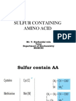 Sulfur Containing Amino Acid