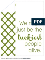 Luckiest People Quatrefoil-Olive