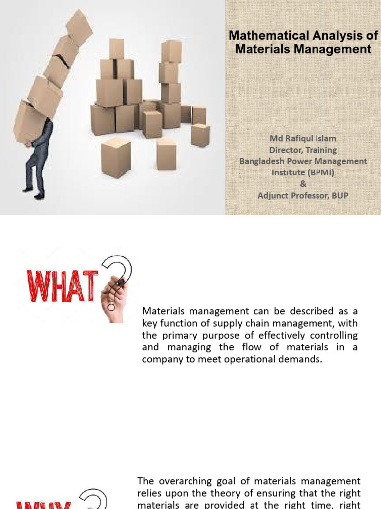 202 - D2.1 - Material Management | PDF | Inventory | Lean Manufacturing