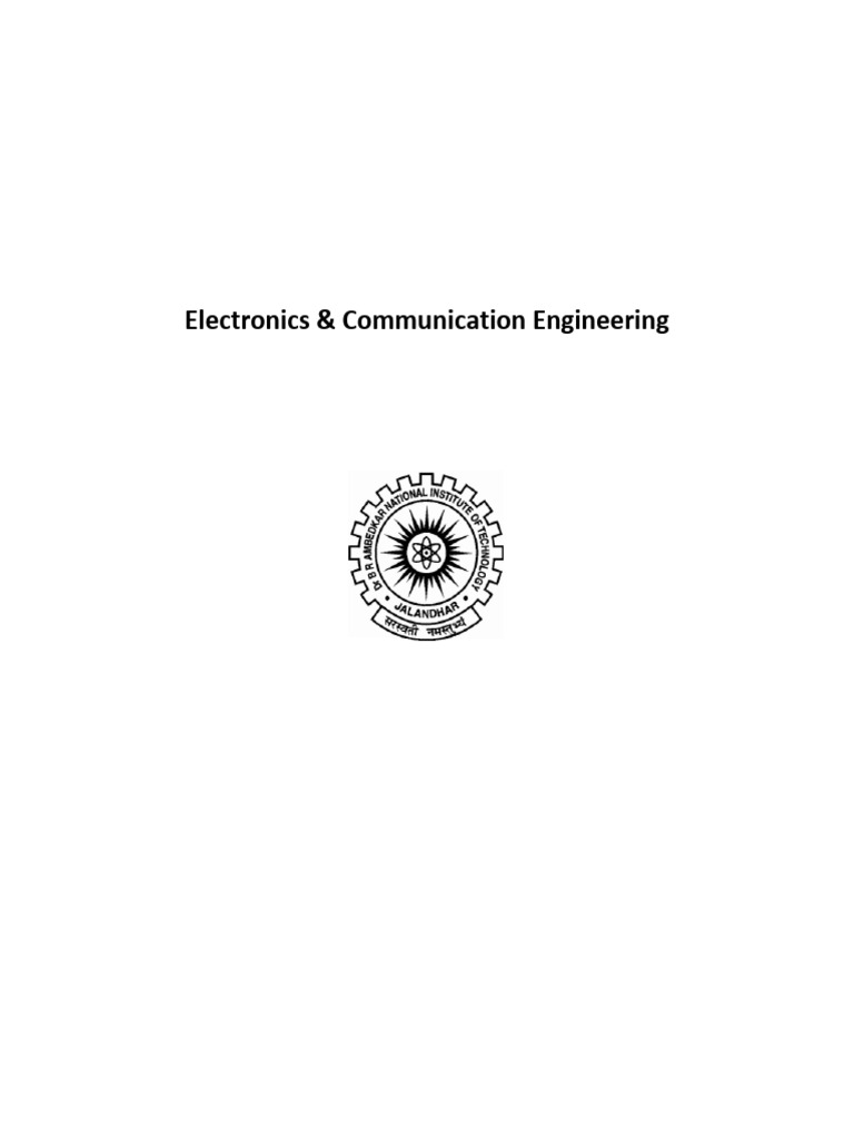 B.Tech Electronics & Communication Curriculum | PDF | Fourier Transform ...