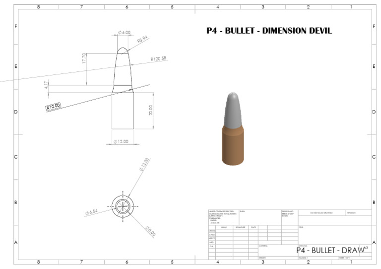 Bullet Drawing Specifications | PDF