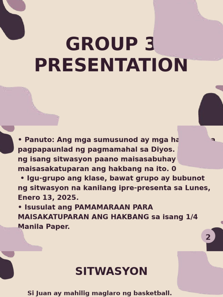 Group 3 Presentation | PDF
