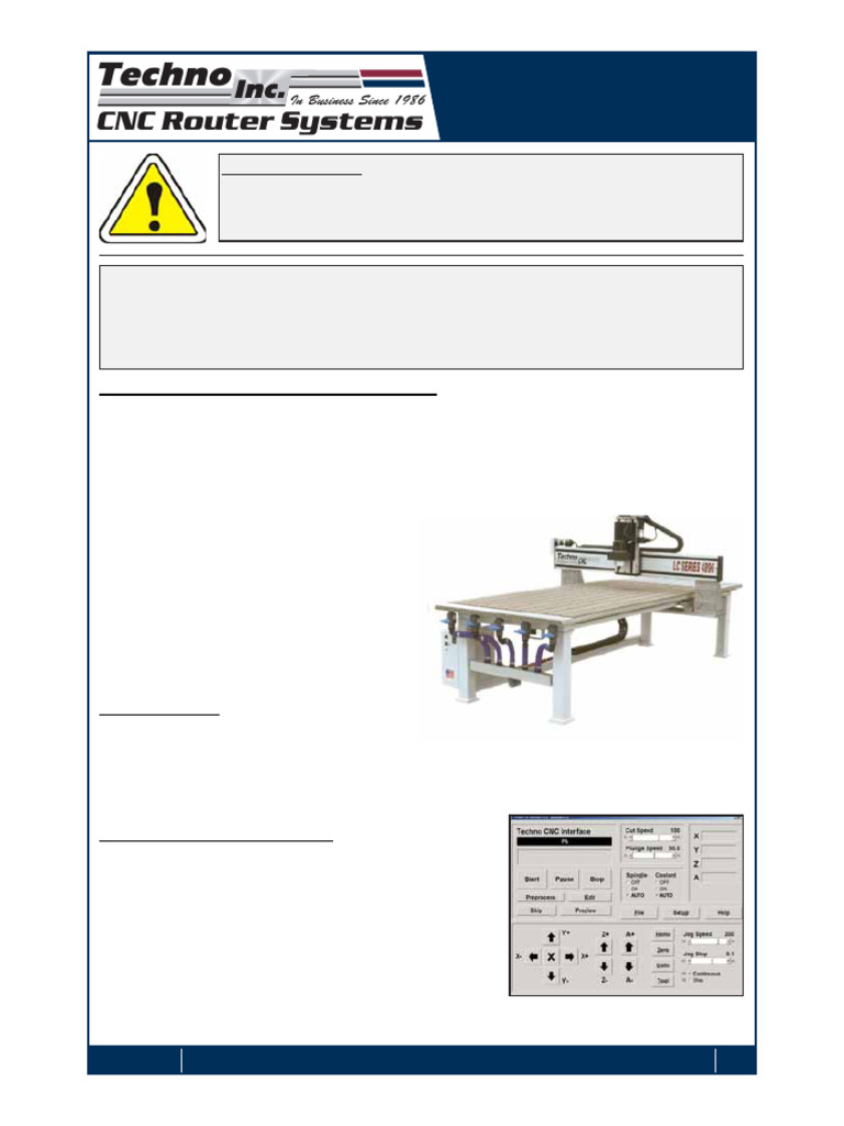 LC Series CNC Router Setup Guide | PDF | Numerical Control | Bearing ...