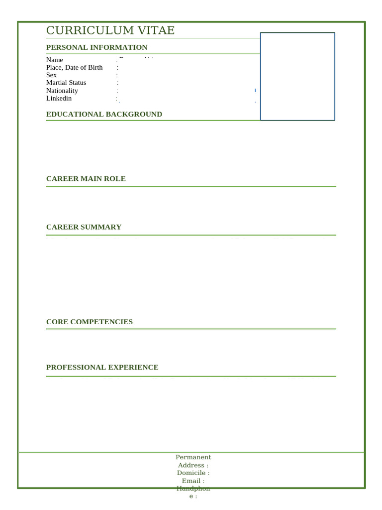 CV Template | PDF