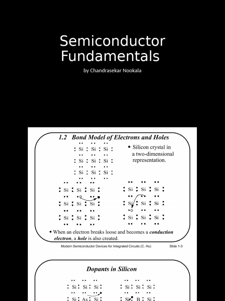 Semiconductor Fundamentals Overview | PDF