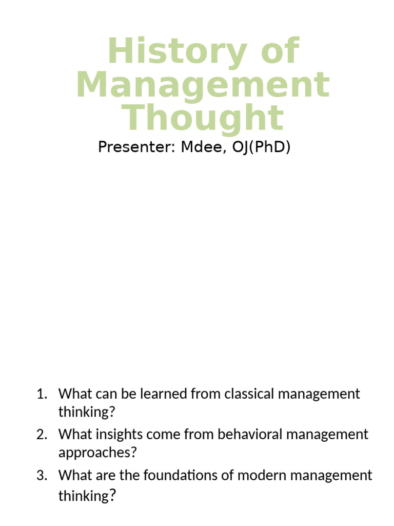 2 Management Theory LN 01 | PDF | System | Bureaucracy