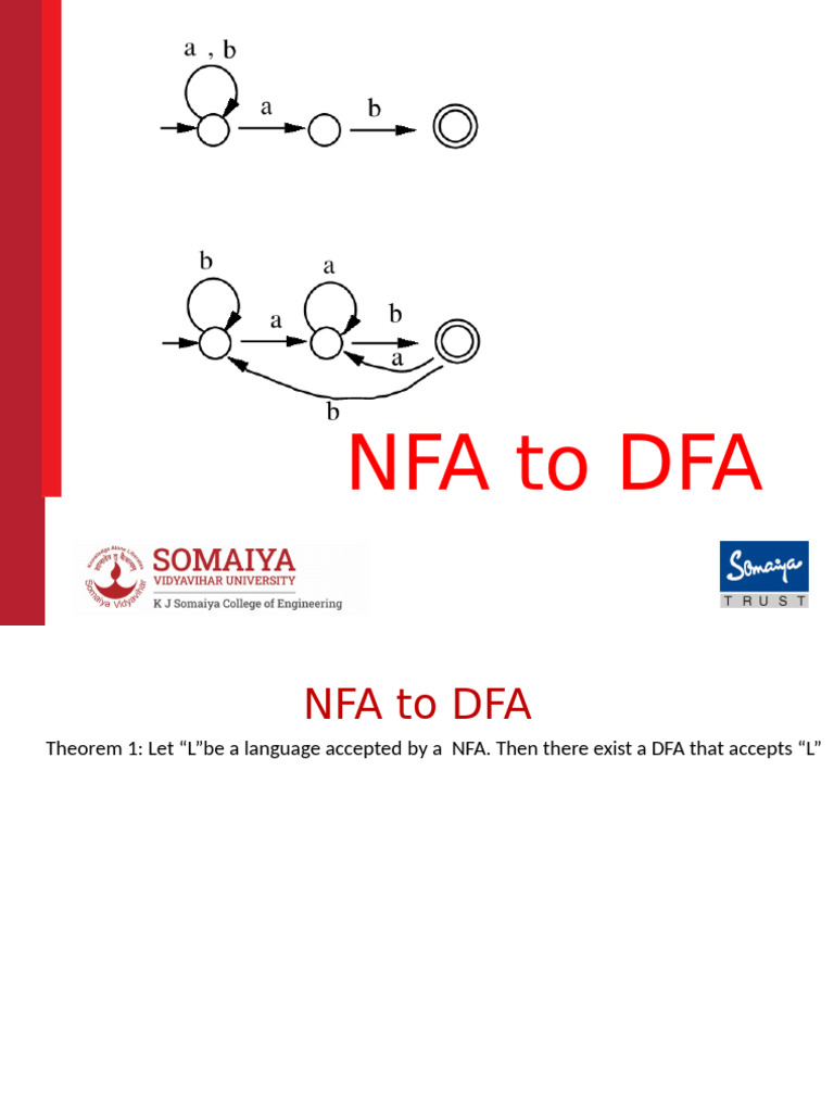 NFA To DFA Transition | PDF