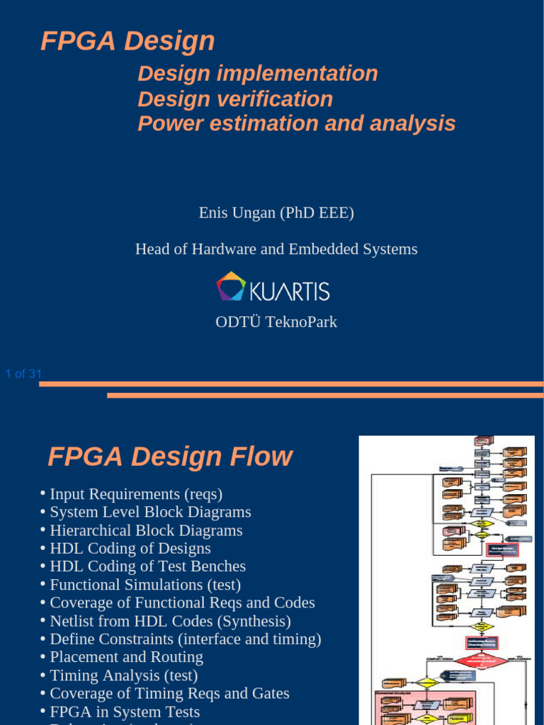 Eee491 Sunum Fpga Design RevJ | PDF | Field Programmable Gate Array ...