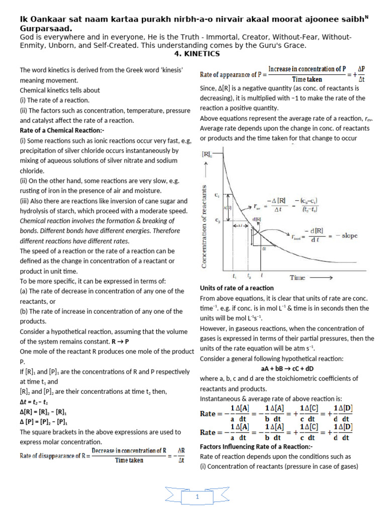 KINETICS-24 - Copy | PDF | Reaction Rate | Chemical Kinetics
