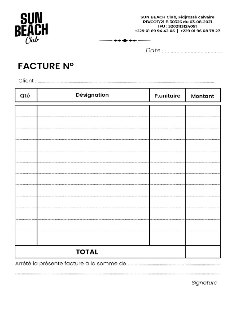 Sun Facturier | PDF