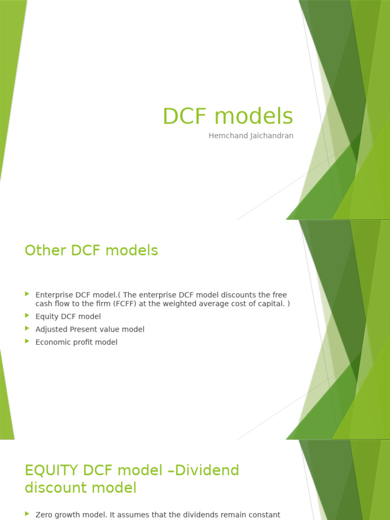 4.OtherDCFmodels | PDF | Discounted Cash Flow | Free Cash Flow