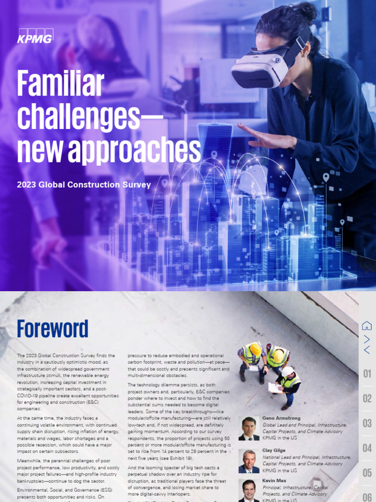 2023 Global Construction Survey | PDF | Pessimism | Infrastructure