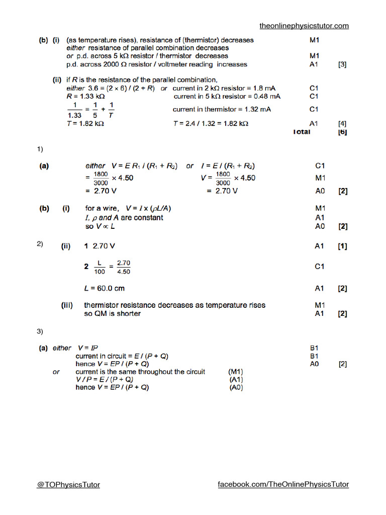 Potential Dividers Study Resources | PDF