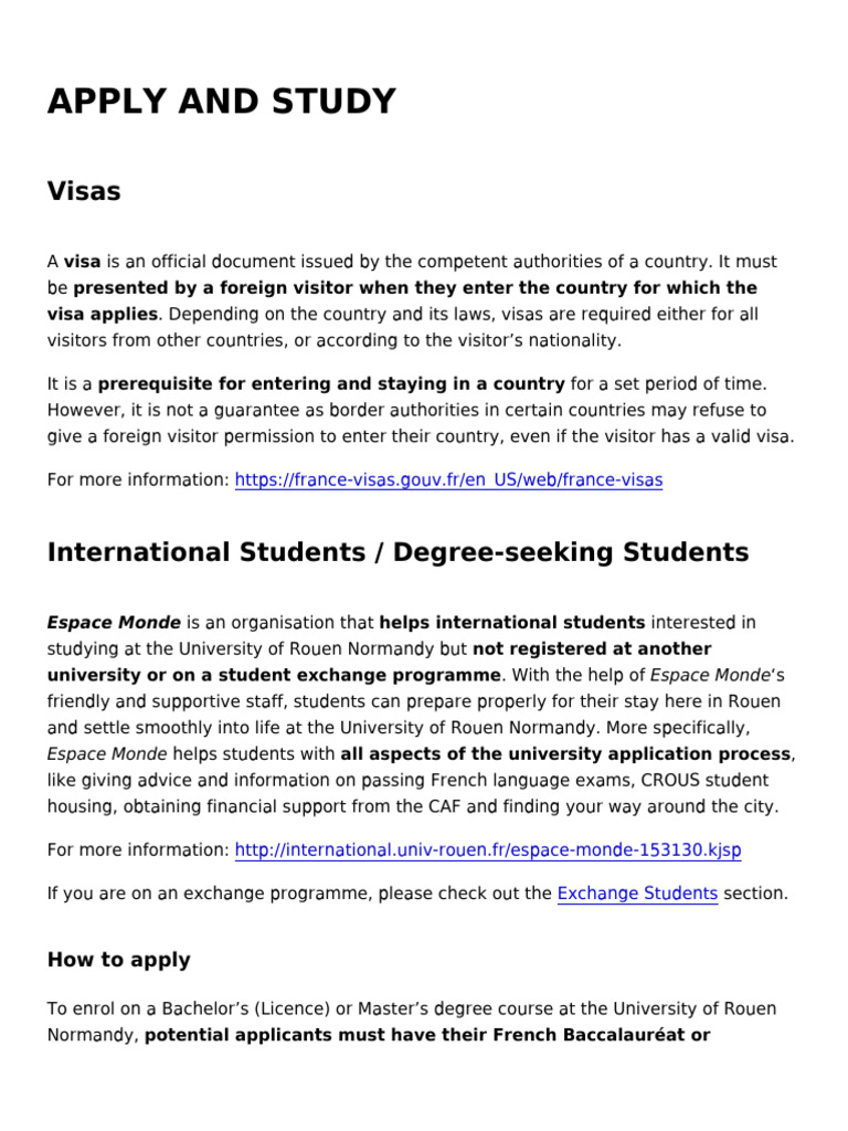 International Student Enrollment Guide | PDF | Travel Visa | Academic ...