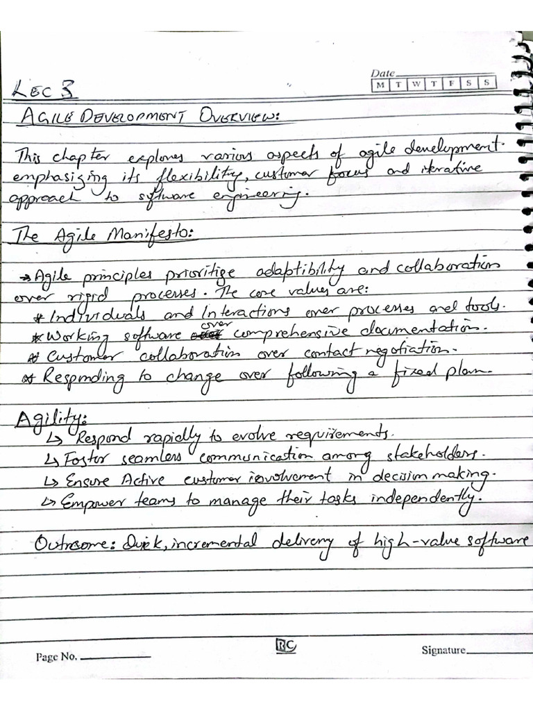 (Agile Development) Notes SEP | PDF