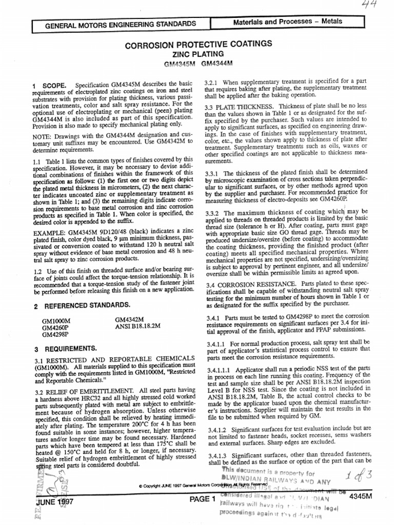 GM 4345 - 4344 - M | PDF