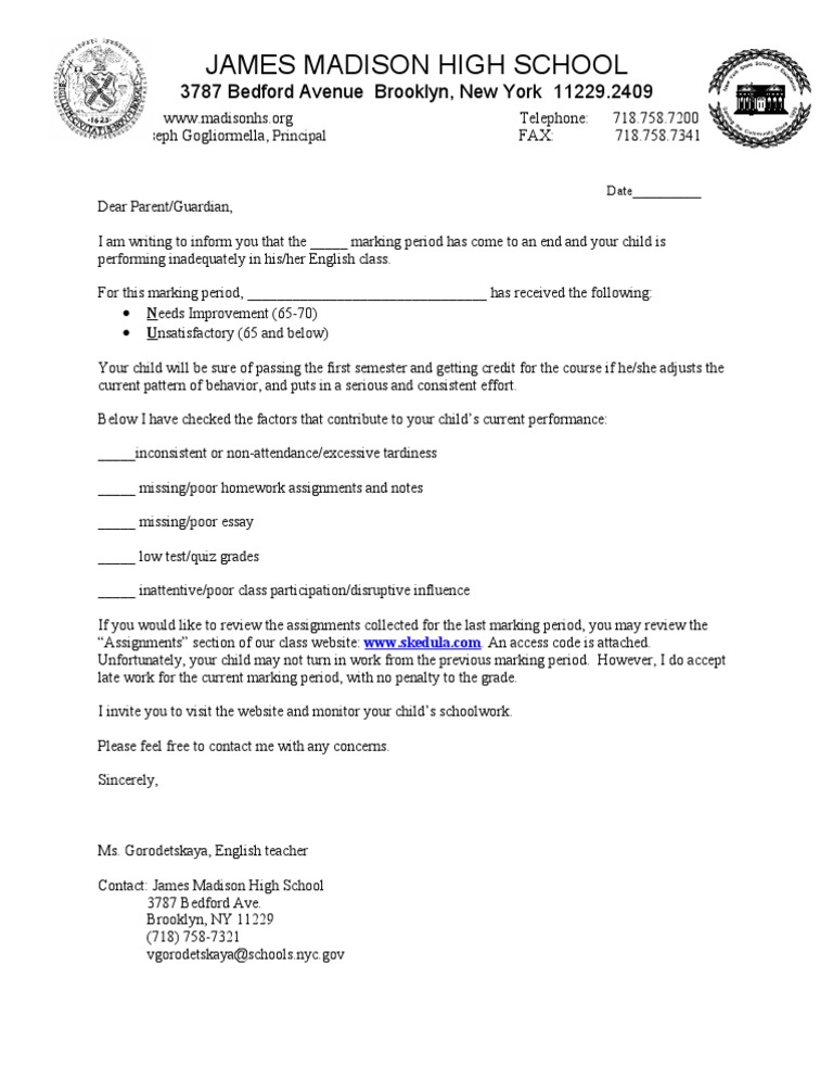 Fail Letter | PDF