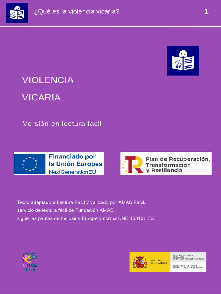 Violencia Vicaria Lectura Facil | PDF | Violencia | Justicia