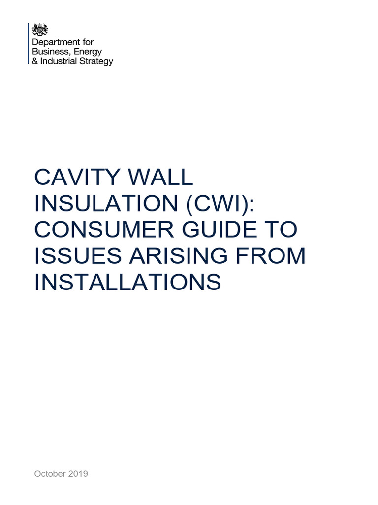 Consumers Guild To Cavity Wall Insulation | PDF | Building Insulation