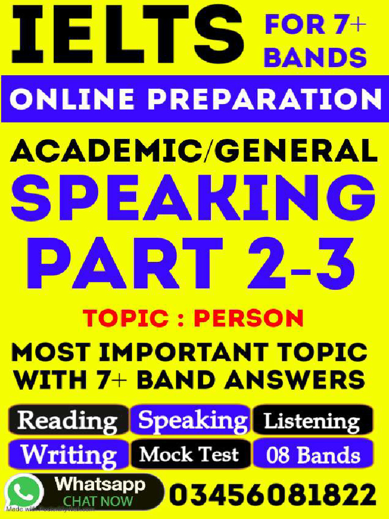 IELTS Speaking Prep: Parts 2 & 3 Guide | PDF | Teachers | Friendship