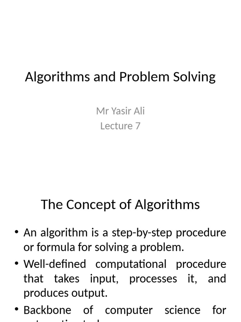 Understanding Algorithms and Their Efficiency | PDF | Algorithms ...