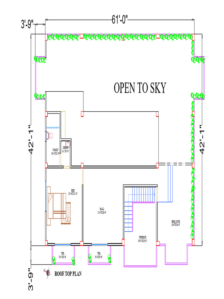 1.roof Top Floor Plan | PDF