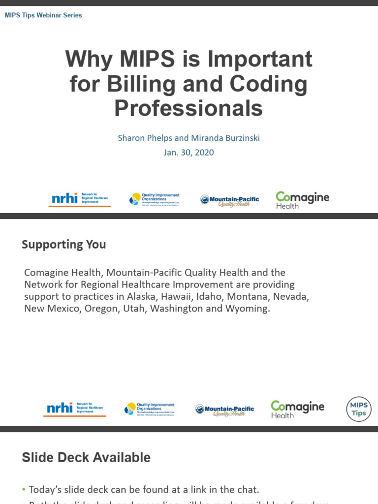 MIPS Insights for Billing Professionals | PDF | Medicare (United States ...