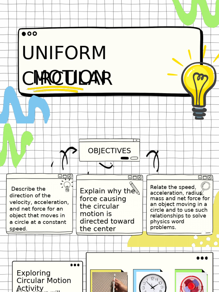Week 4 - Uniform Circular Motion (Autosaved) | PDF | Acceleration | Force