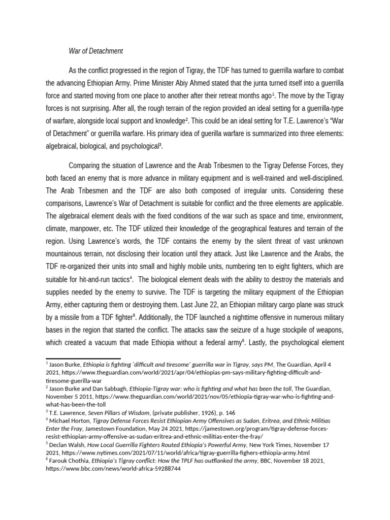 War of detachment pdf international security international relations