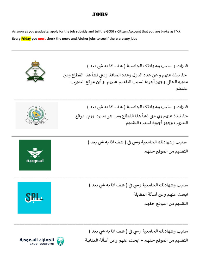 JOBS | PDF