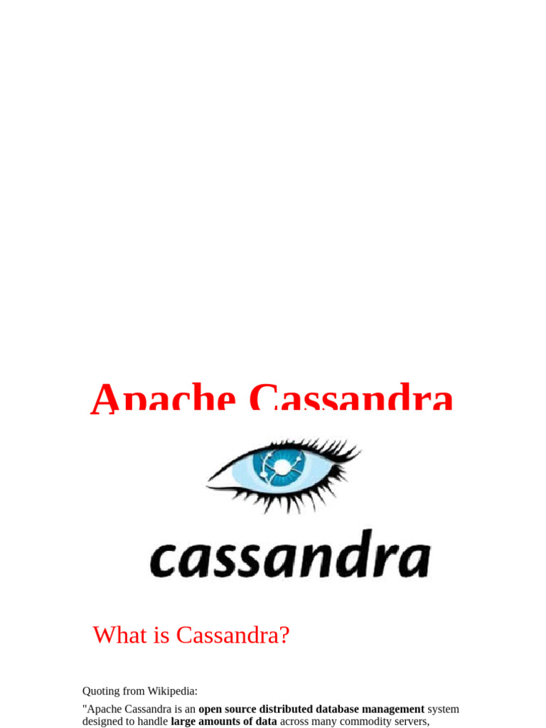 Apache Cassandra 1 | PDF